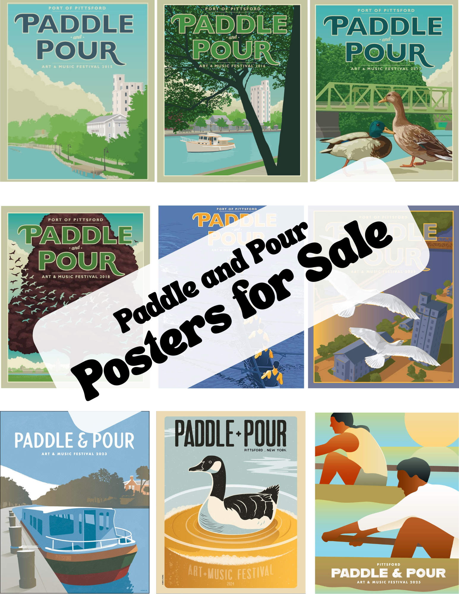 Paddle and Pour Posters for Sale