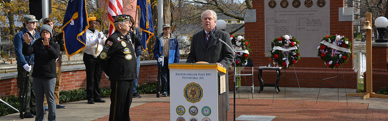 Supervisor Smith at Veteran's Ceremony