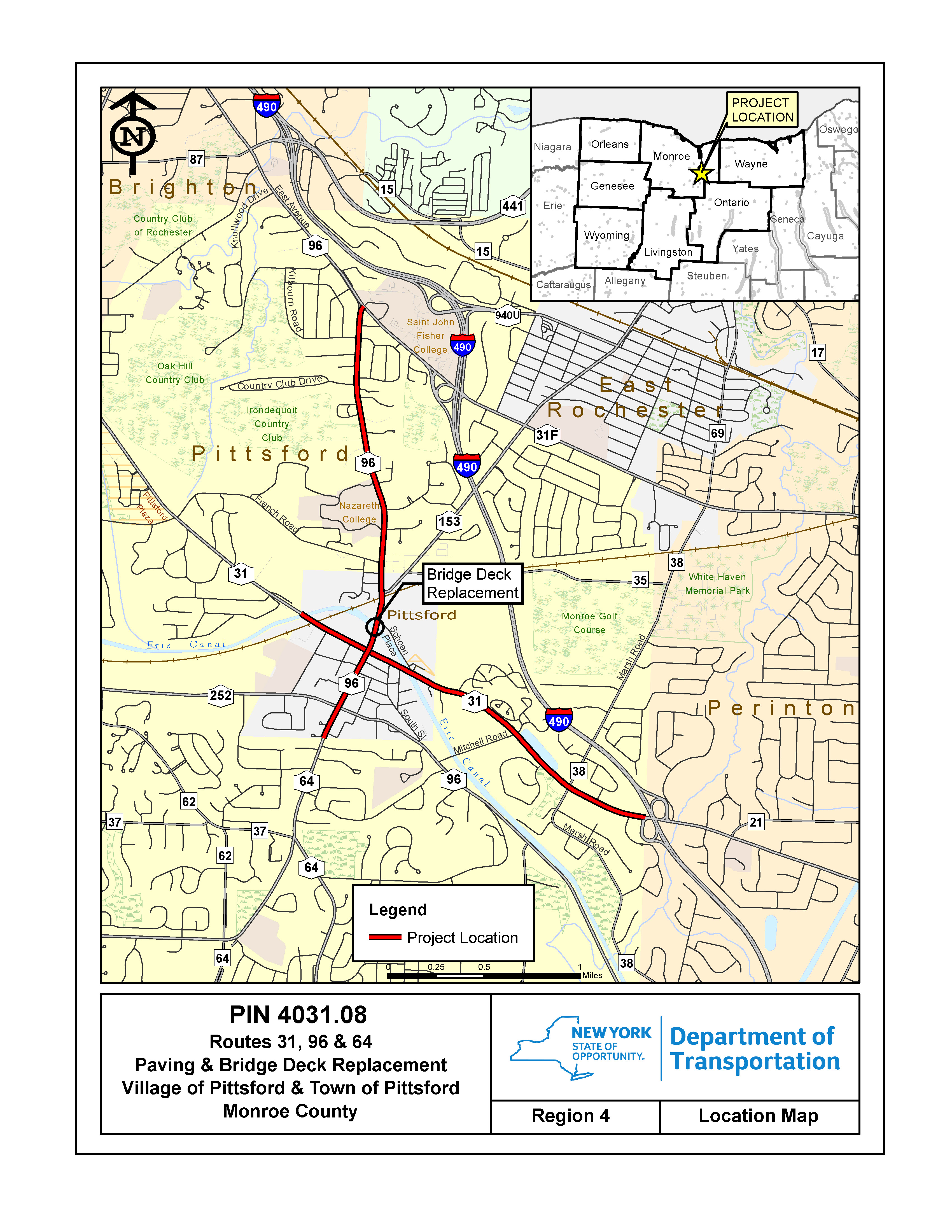 Pittsford paving and N. Main Street bridge work project Jun-Aug 2022