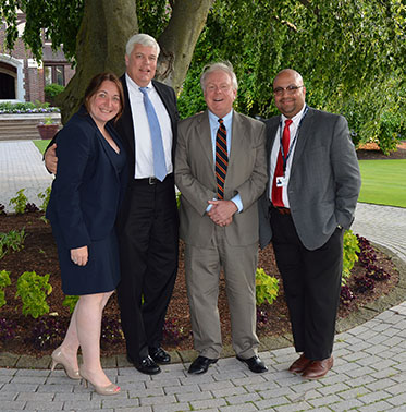 Deputy Supervisor Kate Bohne Munzinger, Councilman Matt O'Connor, Supervisor Bill Smith and Councilman Kevin Beckford at Collaborative Leadership 2018 workshop.