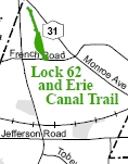 Lock 62 and Erie Canal Trail Map