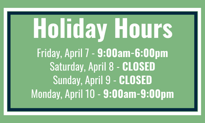 April Holiday Hours