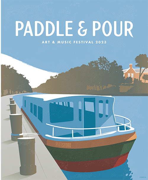 Paddle & Pour Poster