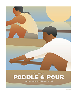 Paddle & Pour Poster