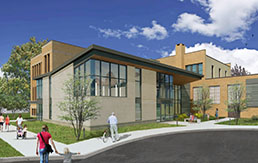 Community Center South Entrance Rendering