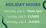 Library Holiday Hours