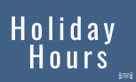Memorial Day Holiday Hours