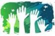 Image of raised hands for volunteering