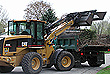 Yard debris truck