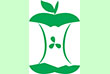 Organics Recycling logo webicon - green apple core image