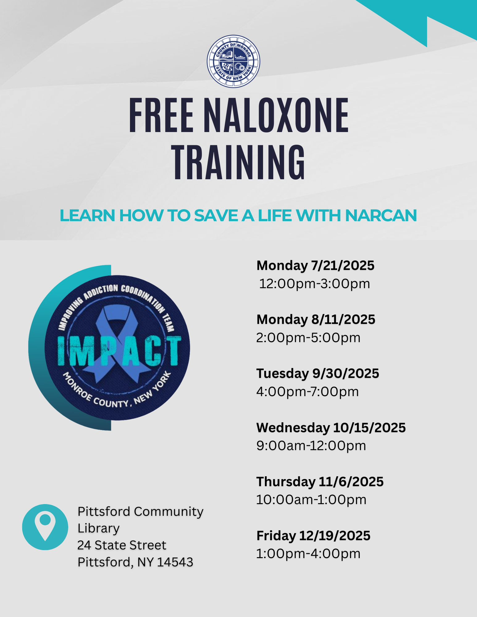 Narcan Training Flyer