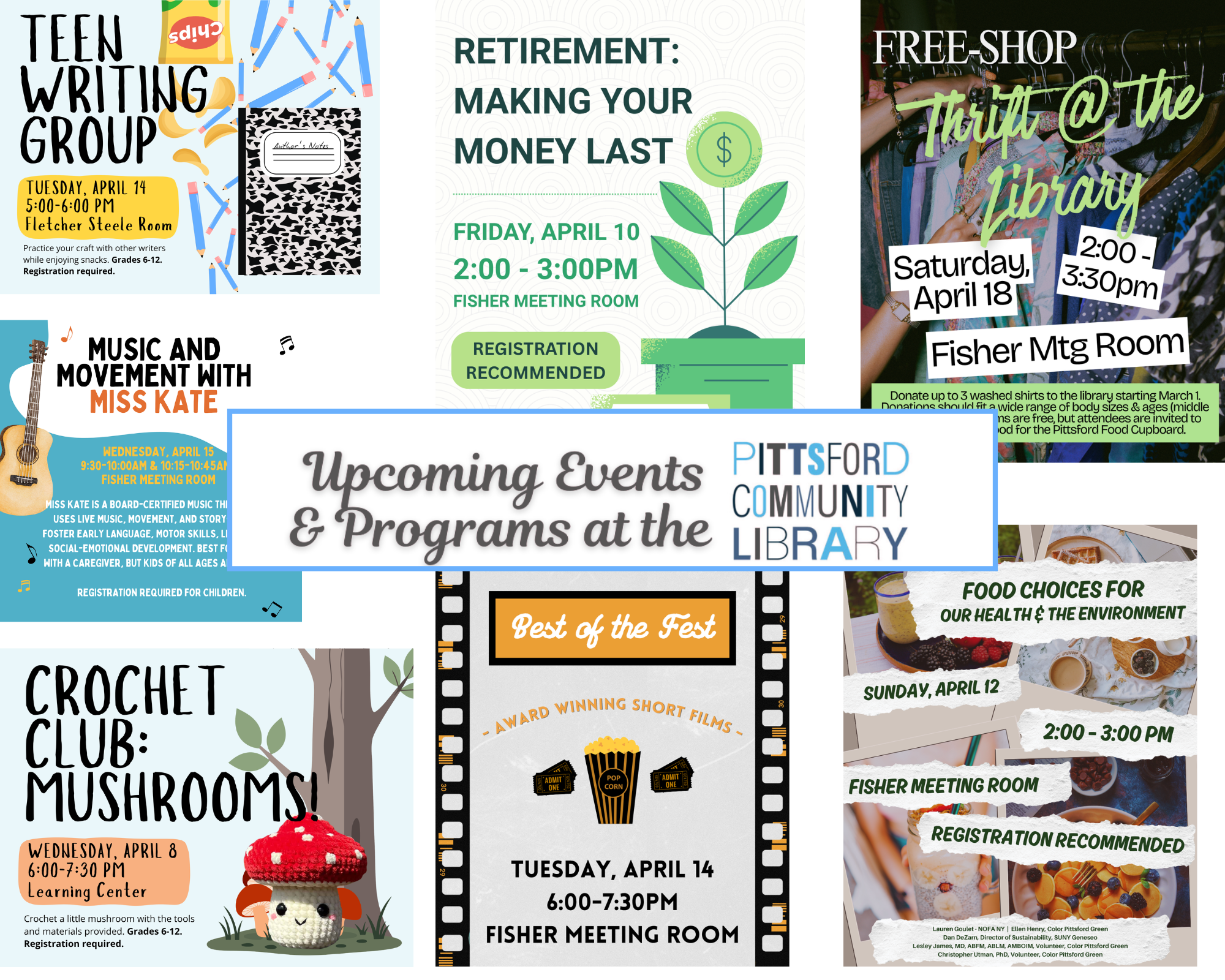 Upcoming Programs at the Pittsford Library