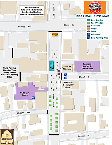 Food Truck and Music Fest site map 2025