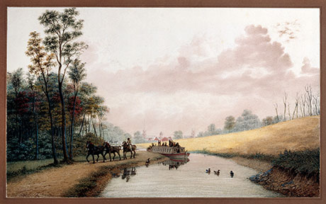 Pittsford on the Erie Canal – George Harvey, 1837