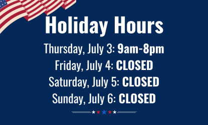 Independence Day Holiday Hours