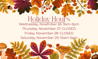 Thanksgiving Holiday Hours