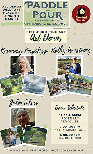 Paddle & Pour art Demo Poster