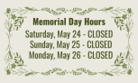 Memorial Day Holiday