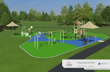 Rendering of new playground at King's Bend Park